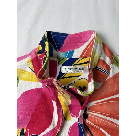 Coldwater Creek Floral Jacket Large - Picture 8 of 9